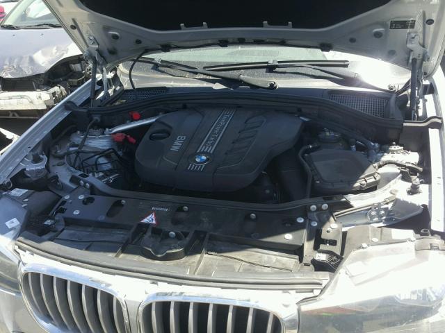 5UXWY3C57G0N86779 - 2016 BMW X3 XDRIVE2 SILVER photo 7