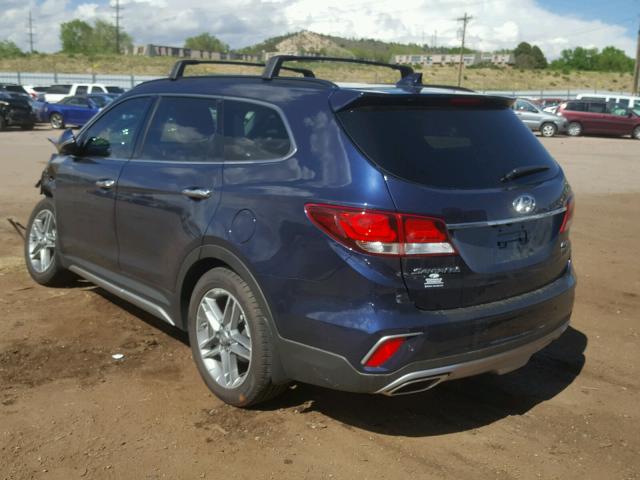 KM8SRDHF3JU258484 - 2018 HYUNDAI SANTA FE S BLUE photo 3