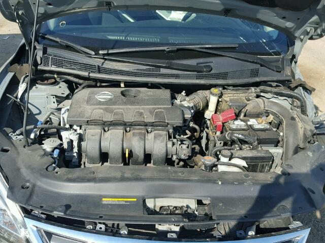 3N1AB7AP2EL630831 - 2014 NISSAN SENTRA S GRAY photo 7