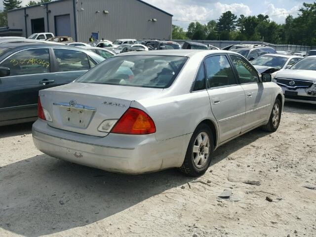 4T1BF28B91U165236 - 2001 TOYOTA AVALON SILVER photo 4