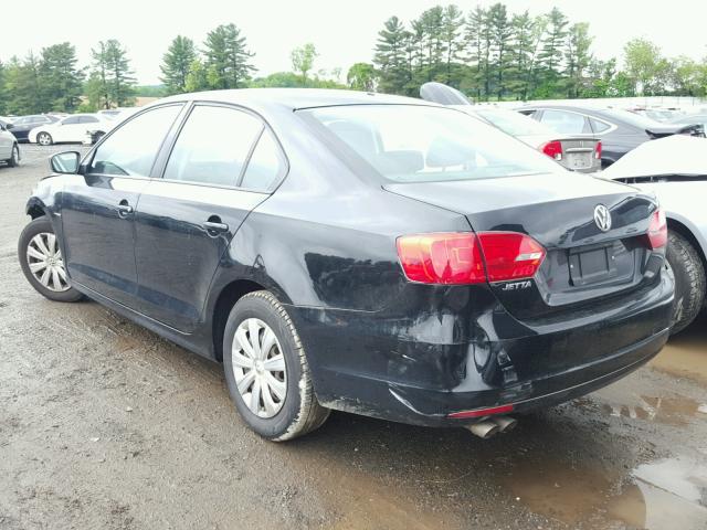 3VW2K7AJ5CM311702 - 2012 VOLKSWAGEN JETTA BASE შავი ფოტო 3