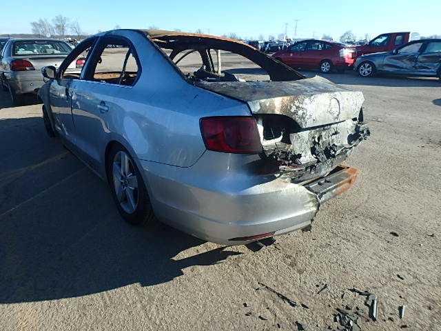 3VWLL7AJ2EM367486 - 2014 VOLKSWAGEN JETTA TDI BURN photo 3