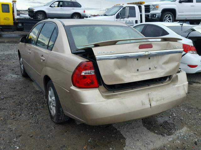 1G1ZT52895F240076 - 2005 CHEVROLET MALIBU LS ოქროსფერი ფოტო 3