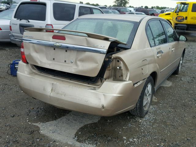1G1ZT52895F240076 - 2005 CHEVROLET MALIBU LS ოქროსფერი ფოტო 4