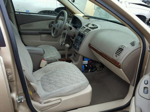 1G1ZT52895F240076 - 2005 CHEVROLET MALIBU LS ოქროსფერი ფოტო 5