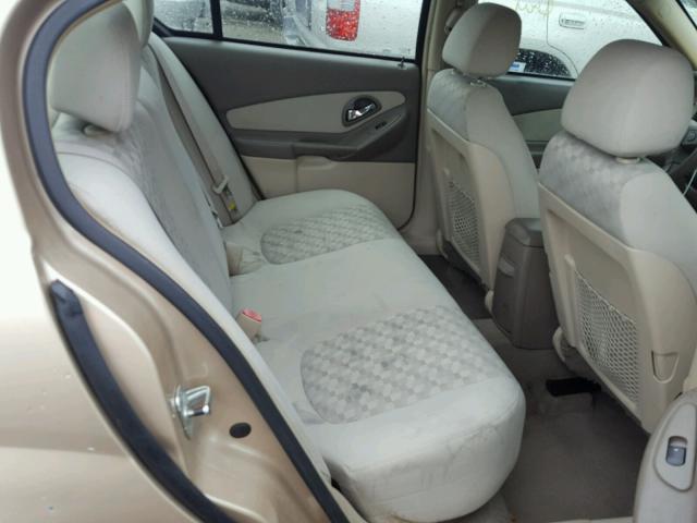 1G1ZT52895F240076 - 2005 CHEVROLET MALIBU LS ოქროსფერი ფოტო 6