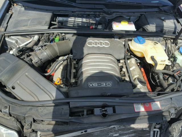 WAULT68E35A037369 - 2005 AUDI A4 3.0 QUA GRAY photo 7