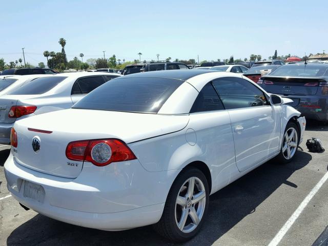 WVWDA71F07V018179 - 2007 VOLKSWAGEN EOS 2.0T S WHITE photo 4