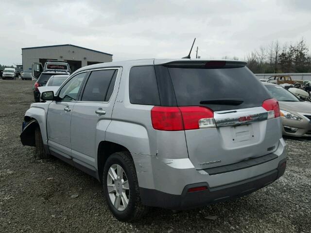 2GKALMEK1D6217233 - 2013 GMC TERRAIN SL SILVER photo 3