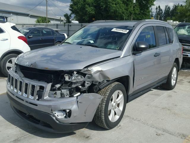 1C4NJCBB5FD431518 - 2015 JEEP COMPASS SP SILVER photo 2