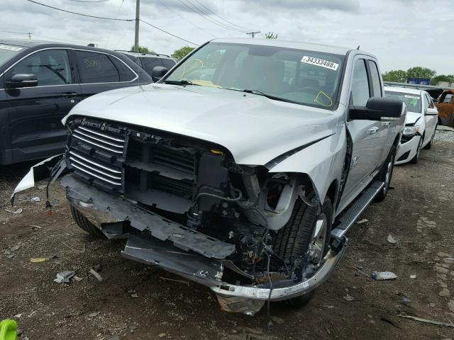 1C6RR7GT6ES328497 - 2014 RAM 1500 SLT SILVER photo 2