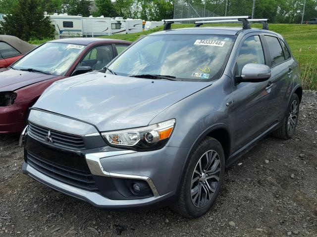 JA4AR3AU1GZ025325 - 2016 MITSUBISHI OUTLANDER GRAY photo 2