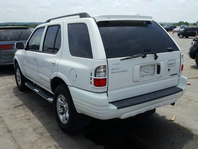 4S2CK58Y944315414 - 2004 ISUZU RODEO S WHITE photo 3