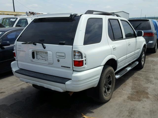 4S2CK58Y944315414 - 2004 ISUZU RODEO S WHITE photo 4