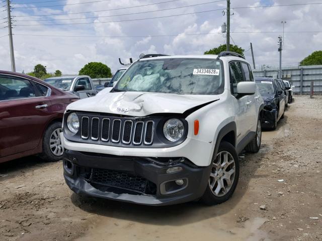 ZACCJABT0FPB52562 - 2015 JEEP RENEGADE L WHITE photo 2