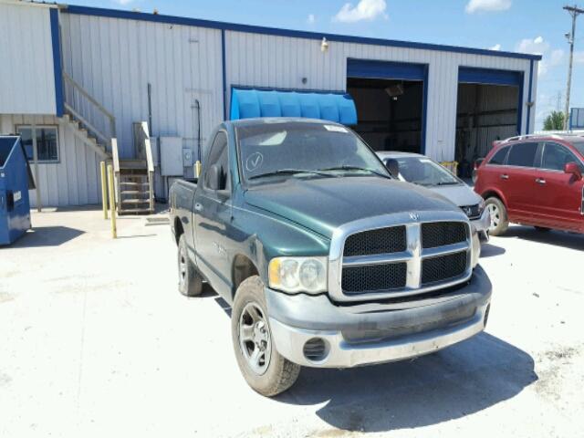 1D7HA16KX2J233627 - 2002 DODGE RAM 1500 GREEN photo 1