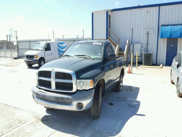 1D7HA16KX2J233627 - 2002 DODGE RAM 1500 GREEN photo 2