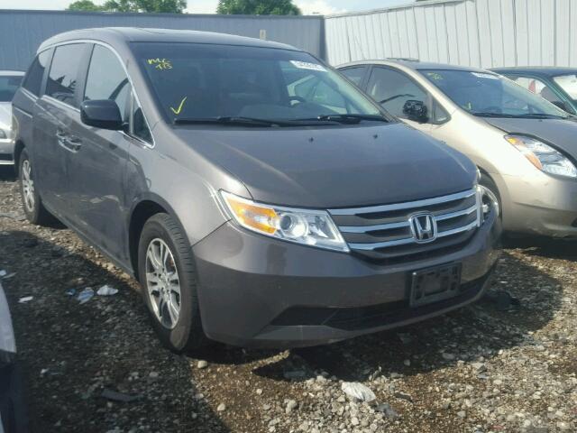5FNRL5H6XCB048874 - 2012 HONDA ODYSSEY EX GRAY photo 1