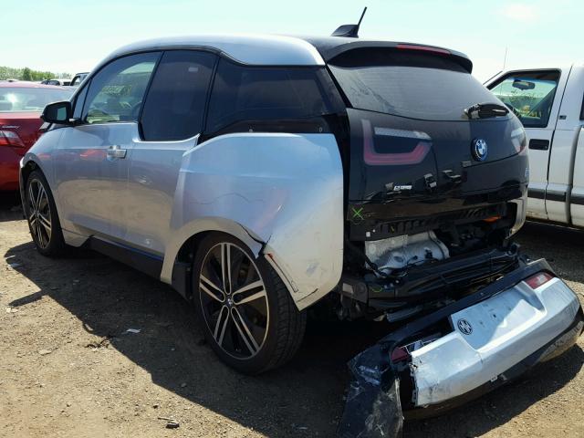 WBY1Z4C56EVX62671 - 2014 BMW I3 REX TWO TONE photo 3