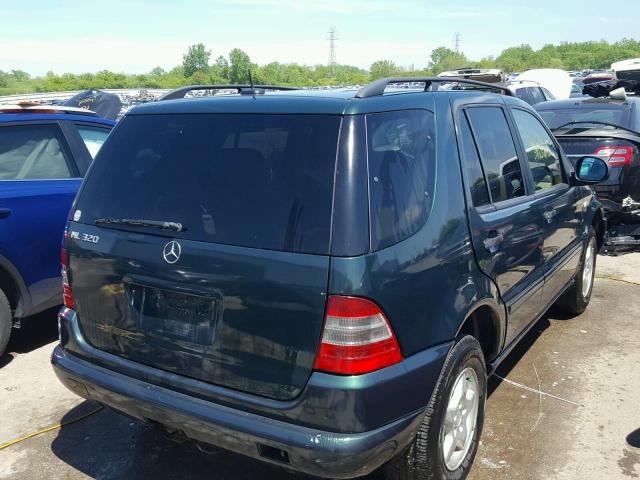 4JGAB54E11A245995 - 2001 MERCEDES-BENZ ML 320 GREEN photo 4