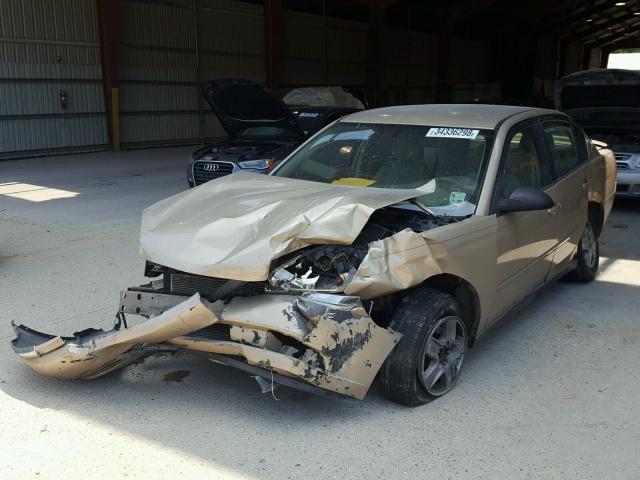 1G1ZT54835F224016 - 2005 CHEVROLET MALIBU LS BROWN photo 2