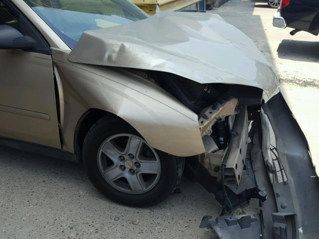 1G1ZT54835F224016 - 2005 CHEVROLET MALIBU LS BROWN photo 9