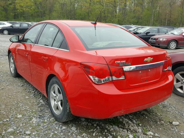 1G1PC5SB6E7173336 - 2014 CHEVROLET CRUZE LT RED photo 3