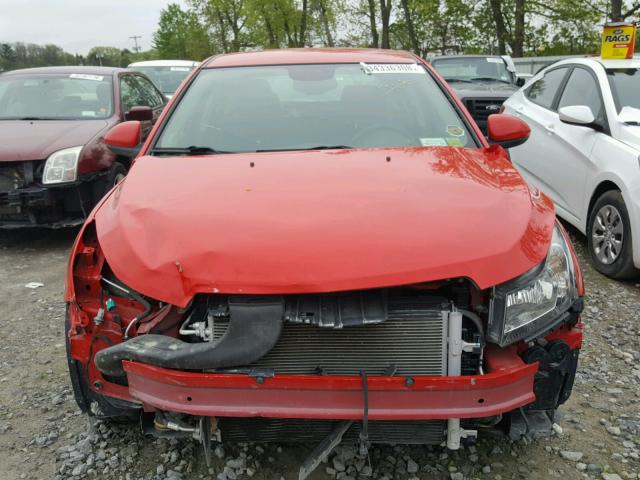 1G1PC5SB6E7173336 - 2014 CHEVROLET CRUZE LT RED photo 9