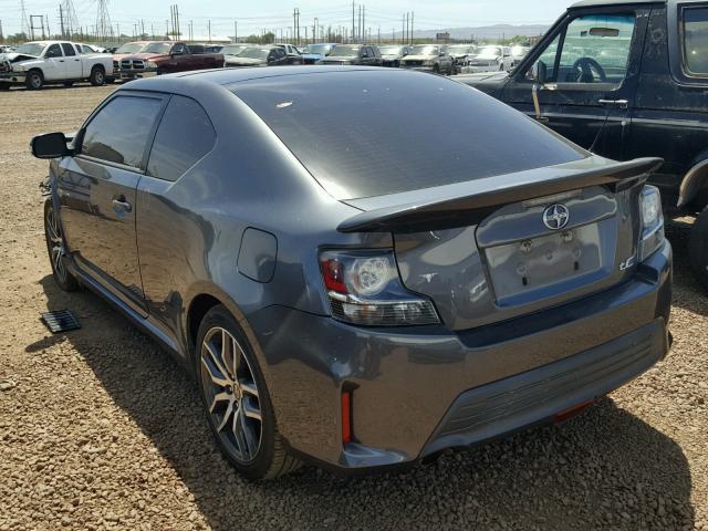 JTKJF5C72E3080831 - 2014 TOYOTA SCION TC 灰色 照片 3