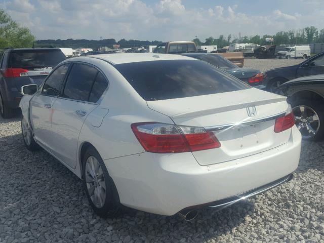 1HGCR3F84DA015233 - 2013 HONDA ACCORD EXL WHITE photo 3