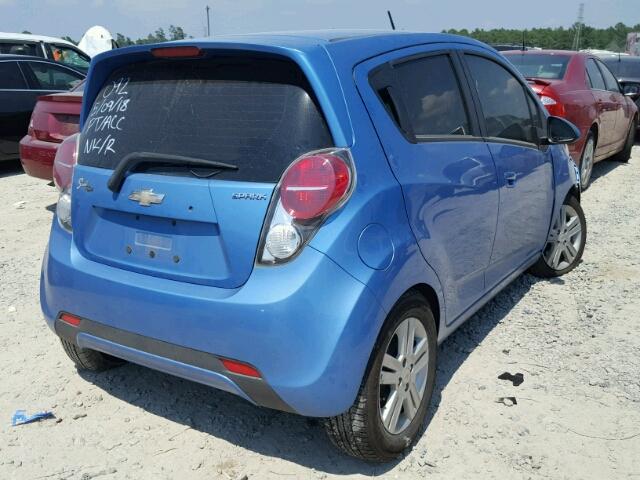 KL8CD6S90EC463724 - 2014 CHEVROLET SPARK 1LT BLUE photo 4