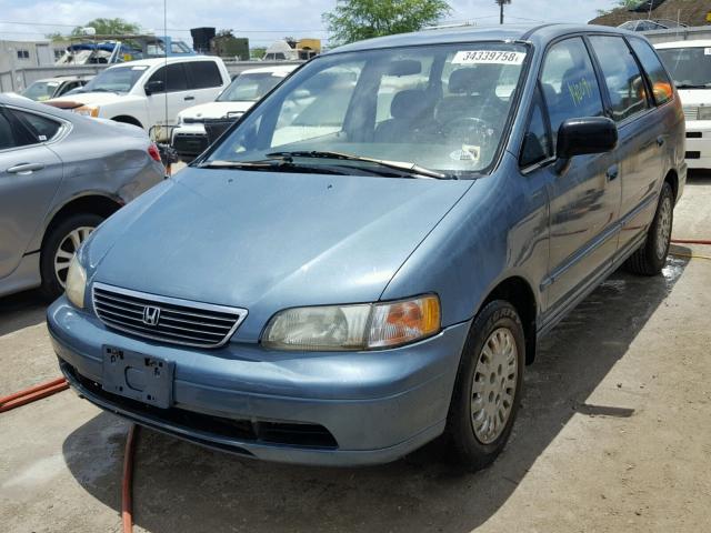 JHMRA184XSC026803 - 1995 HONDA ODYSSEY LX BLUE photo 2