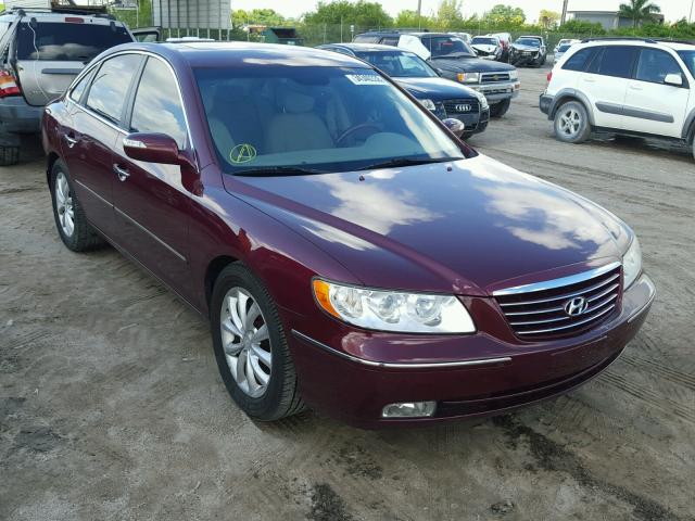 KMHFC46F58A331839 - 2008 HYUNDAI AZERA SE BURGUNDY photo 1