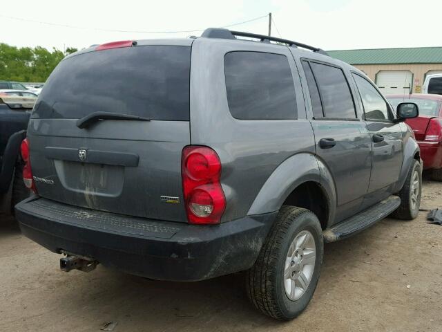 1D8HB38N08F114301 - 2008 DODGE DURANGO SX GRAY photo 4