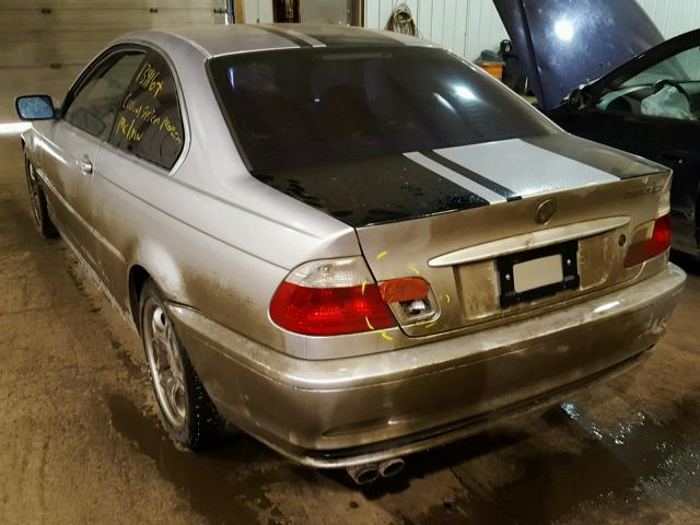 WBABN53401JU36930 - 2001 BMW 330 CI SILVER photo 3