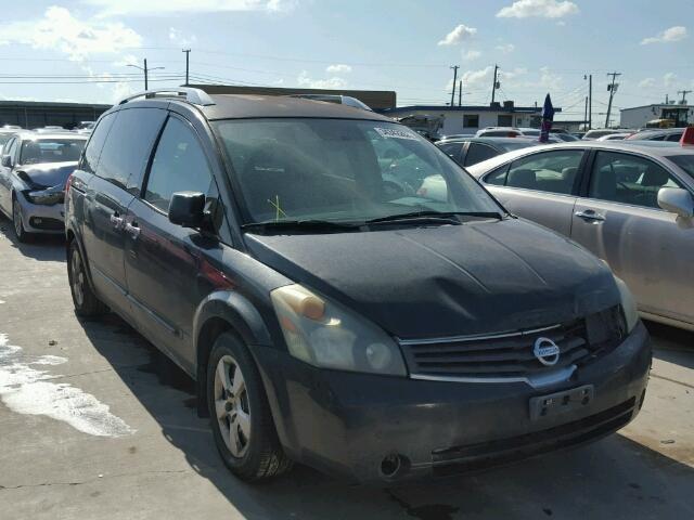 5N1BV28U87N103351 - 2007 NISSAN QUEST S BLACK photo 1