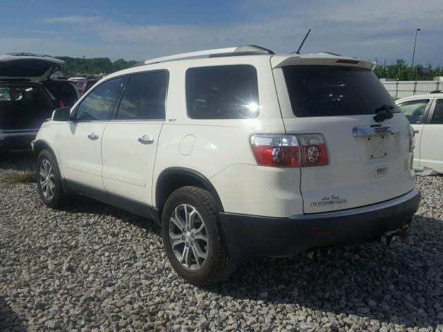 1GKKRRED2BJ169310 - 2011 GMC ACADIA SLT 白色 照片 3
