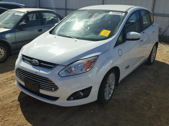 1FADP5CU0DL549393 - 2013 FORD C-MAX PREM WHITE photo 2