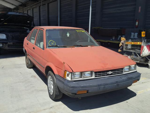 1Y1SK5145HZ019700 - 1987 CHEVROLET NOVA RED photo 1