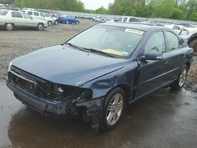 YV1RS592672624039 - 2007 VOLVO S60 2.5T BLUE photo 2