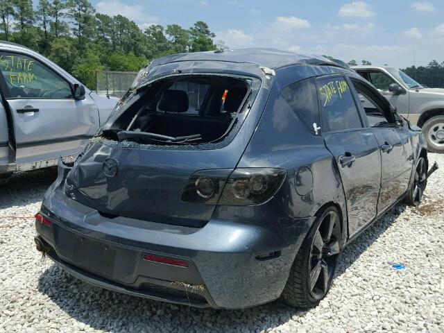 JM1BK34L281167443 - 2008 MAZDA SPEED 3 CHARCOAL photo 4