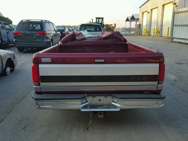 1FTEX15N6SKA92105 - 1995 FORD F150 MAROON photo 10