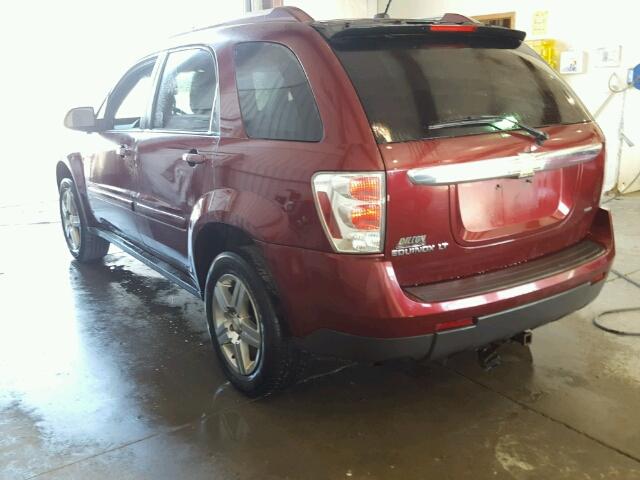 2CNDL63F596242570 - 2009 CHEVROLET EQUINOX LT MAROON photo 3