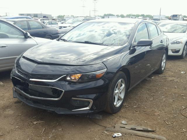 1G1ZB5ST1GF240406 - 2016 CHEVROLET MALIBU LS BLACK photo 2