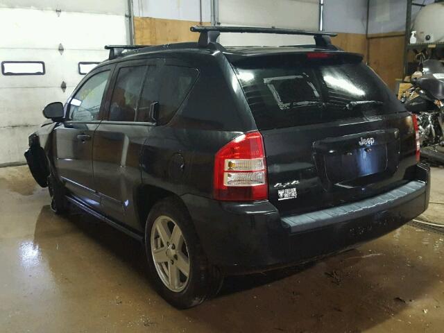 1J8FF47WX8D693652 - 2008 JEEP COMPASS SP BLACK photo 3