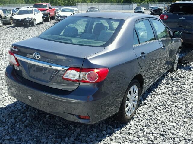 5YFBU4EE9DP159300 - 2013 TOYOTA COROLLA/S/ GRAY photo 4