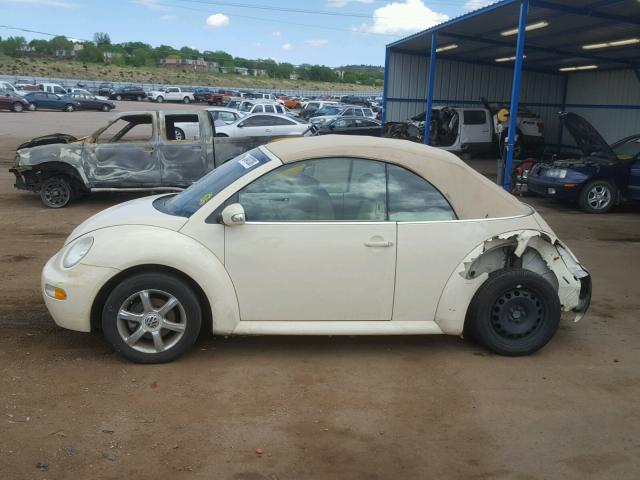 3VWCM31Y74M324165 - 2004 VOLKSWAGEN NEW BEETLE TAN photo 9