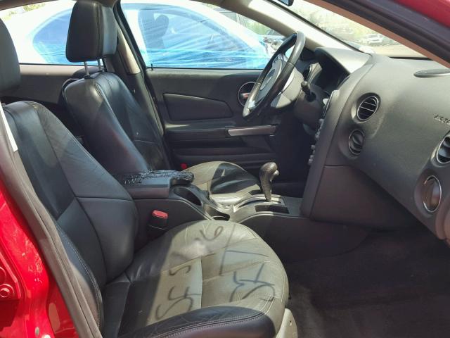 2G2WR554671221727 - 2007 PONTIAC GRAND PRIX Червоний фото 5