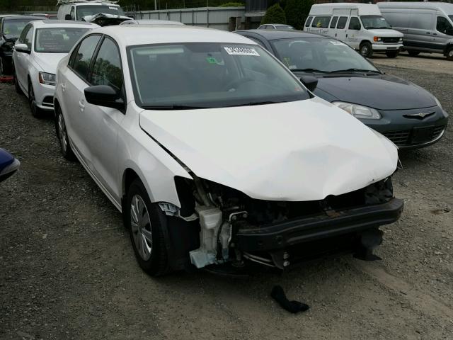 3VW1K7AJ2CM360786 - 2012 VOLKSWAGEN JETTA BASE WHITE photo 1