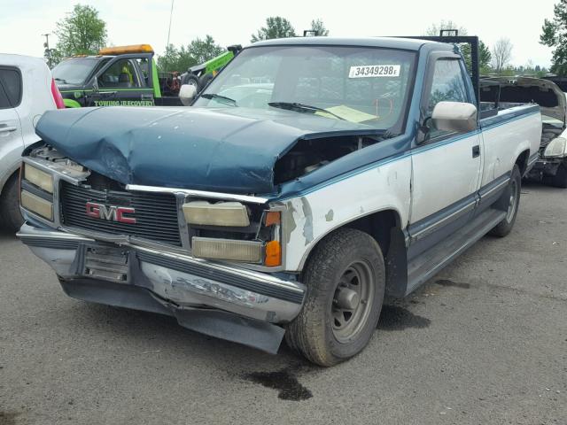 1GTFC24K7LE551381 - 1990 GMC SIERRA C25 BLUE photo 2